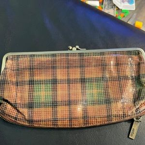Hobo clutch wallet- plaid